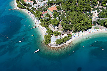 Podgora beaches - aerial view